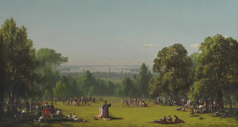 Domingo por la mañana en el campamento del Séptimo Regimiento